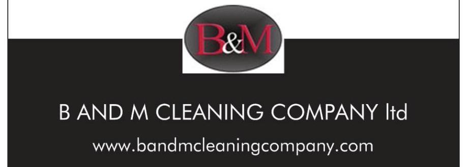 Main header - "b and m cleaning company"