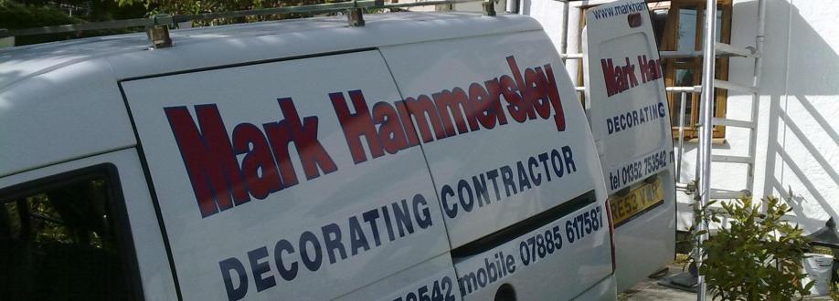 Main header - "Mark Hammersley Decorating Contractor"