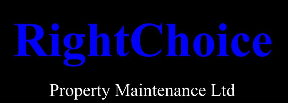 Main header - "RightChoice Property Maintenance Ltd"