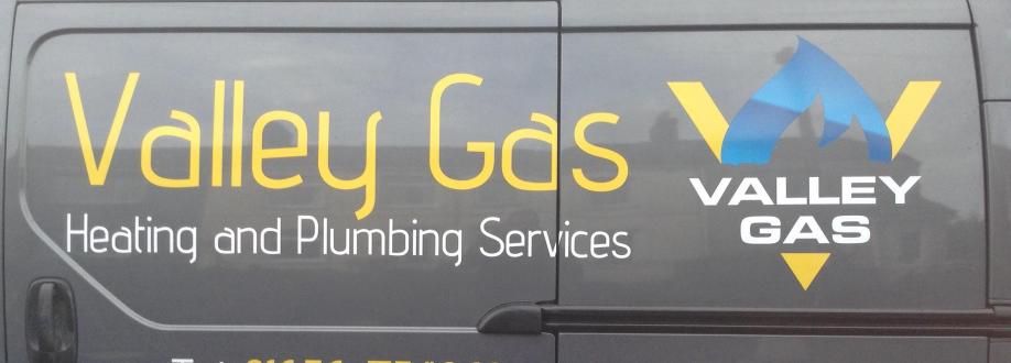 Main header - "Valley gas heating and plumbing"