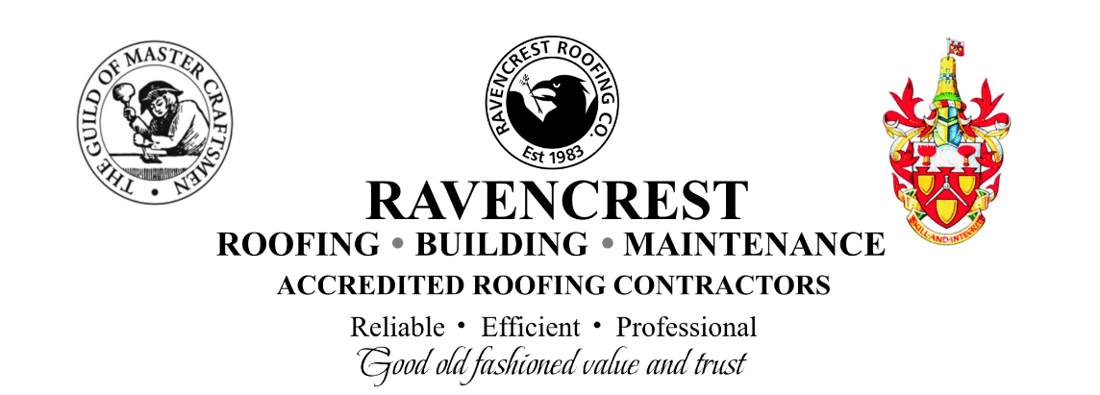 Main header - "Ravencrest Roofing"