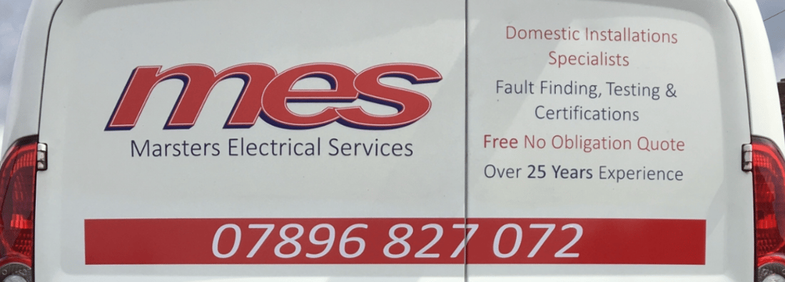 Main header - "Marsters Electrical Services"