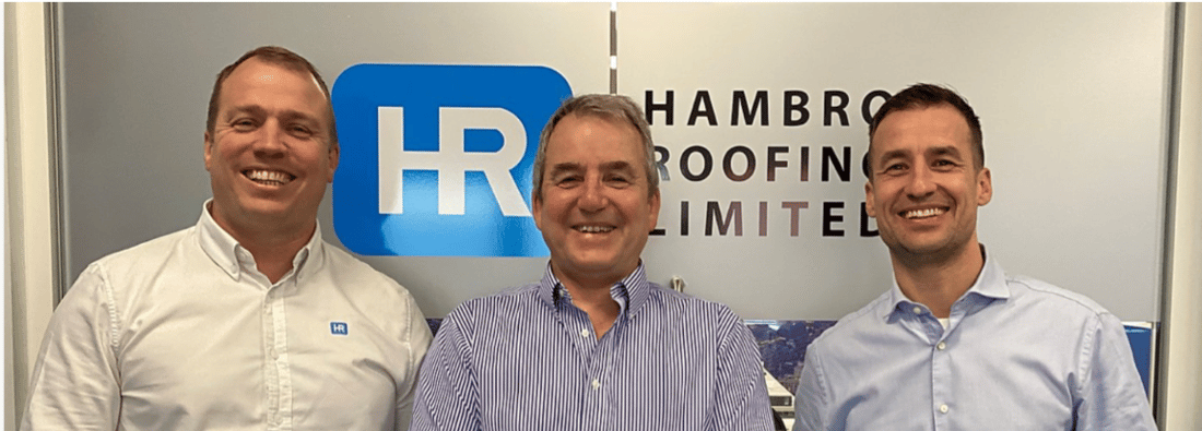 Main header - "Hambro Roofing Ltd"