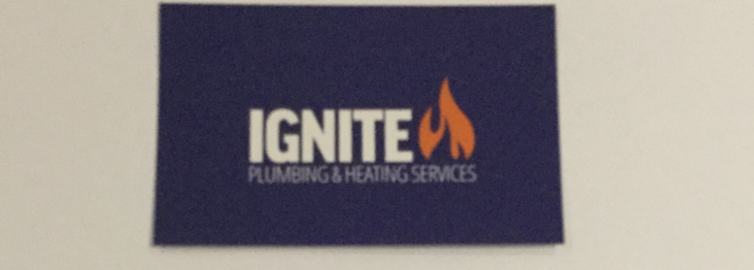 Main header - "Ignite plumbing & heating services"