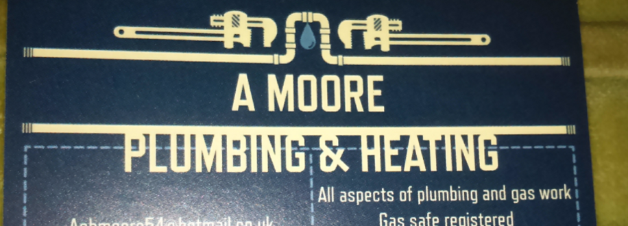 Main header - "A MOORE PLUMBING AND HEATING"