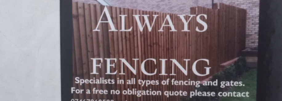 Main header - "Always fencing"