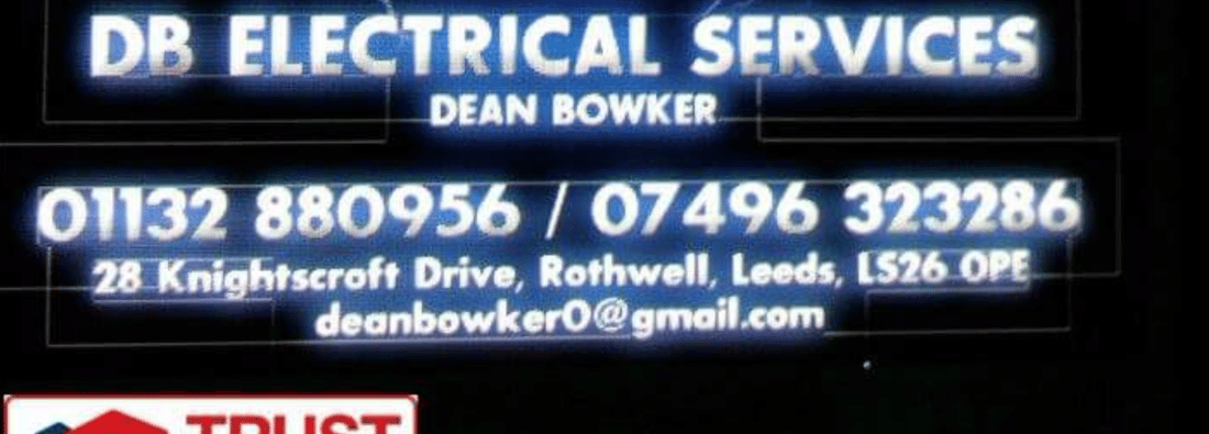 Main header - "DB electrical services"