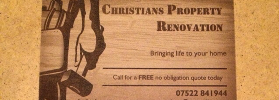 Main header - "Christians Property Renovation"
