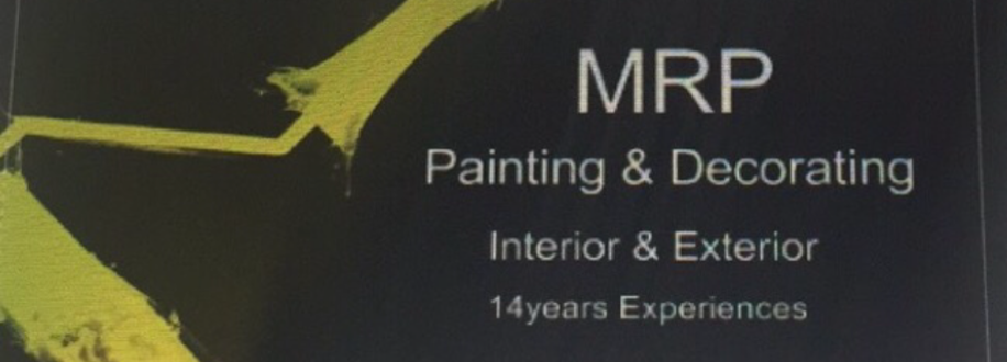 Main header - "MRP painting & decorating"