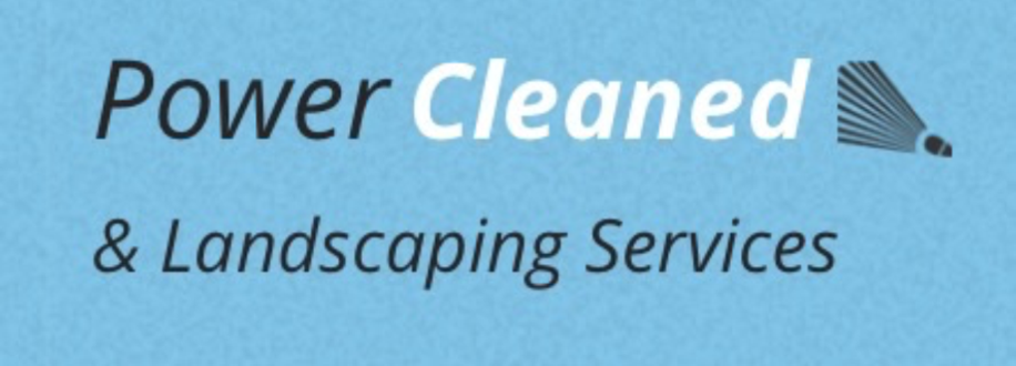 Main header - "PowerCleaned & Landscaping Services"