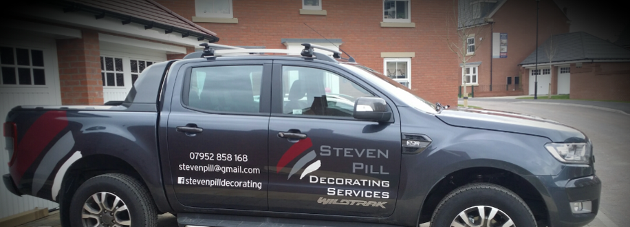 Main header - "Steven Pill Decorating Services"