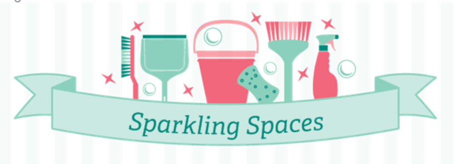 Main header - "sparkling spaces"