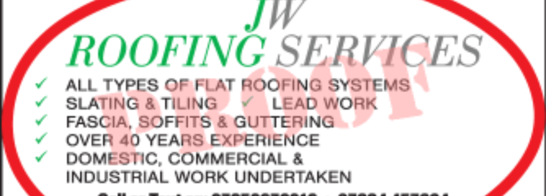 Main header - "Roofing services"