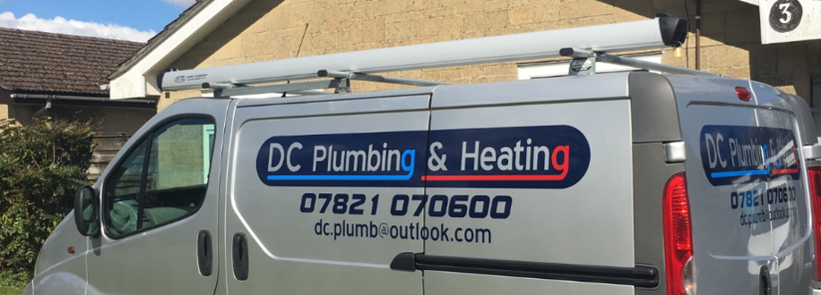 Main header - "DC plumbing & heating"