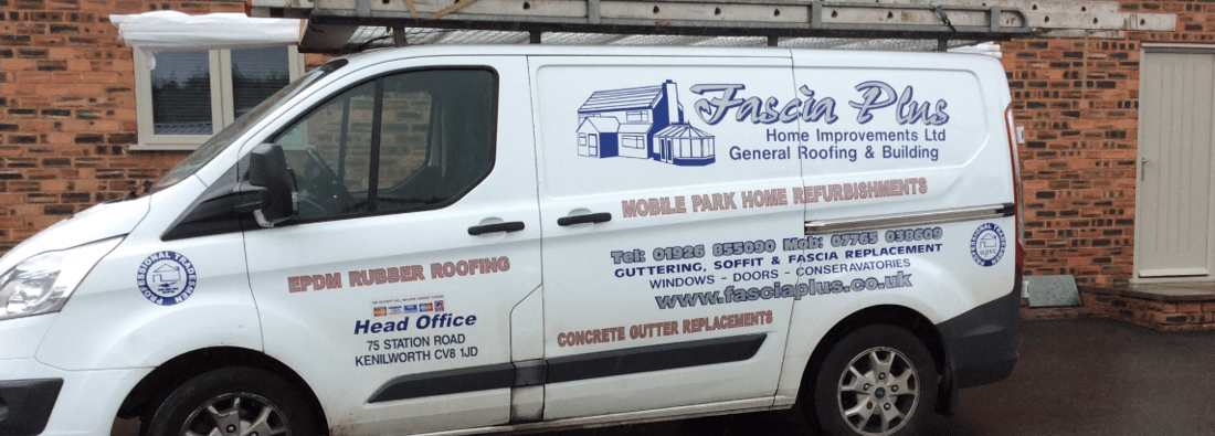 Main header - "FASCIA PLUS HOME IMPROVEMENTS LTD"
