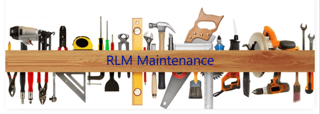 Main header - "RLM Maintenance"