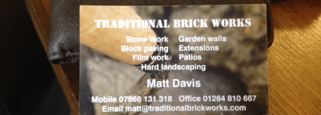 Main header - "Traditional brickworks"