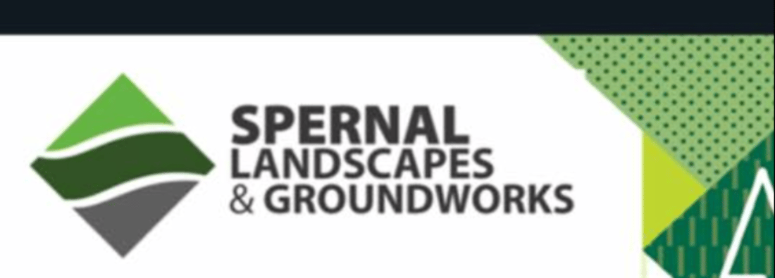 Main header - "Spernal Ash Lanscaping & Groundworks"
