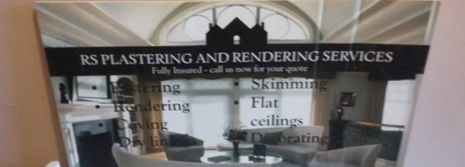 Main header - "RS PLASTERING AND RENDERING SERVICES"