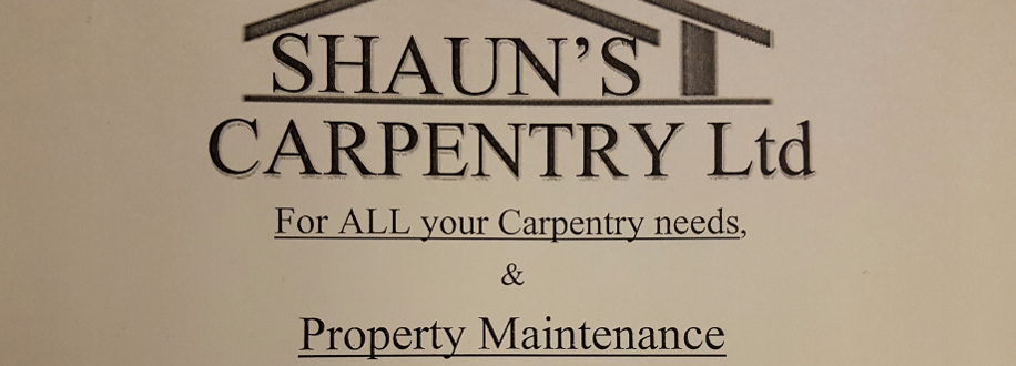 Main header - "Shaun's Carpentry Ltd"