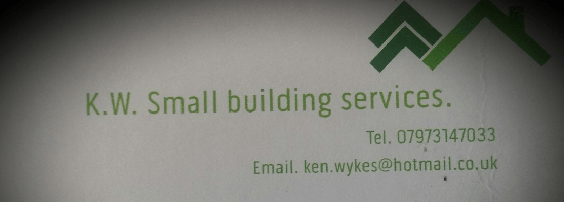 Main header - "KW. Small Building Services."