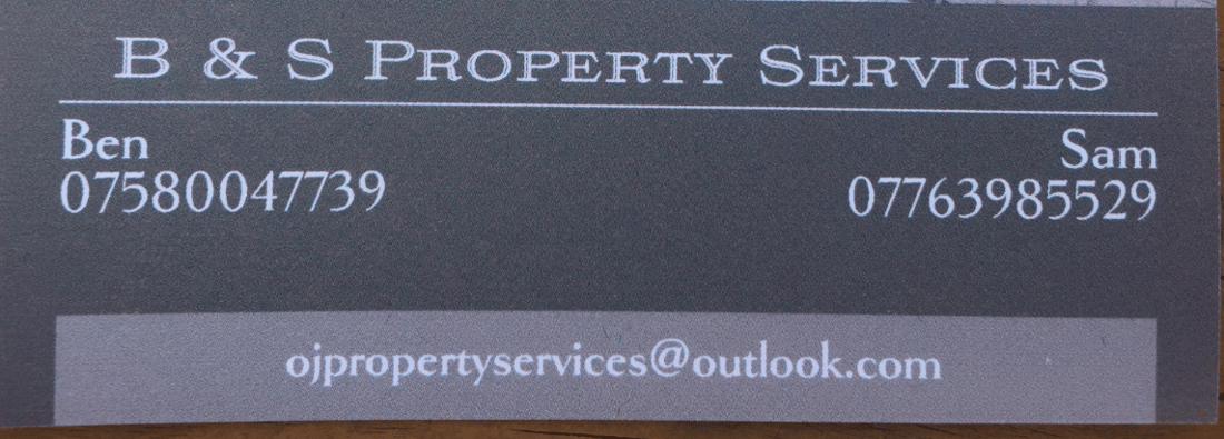 Main header - "B & S Property Services"