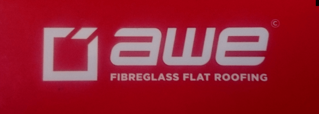 Main header - "Awe fibreglass flat roofing"