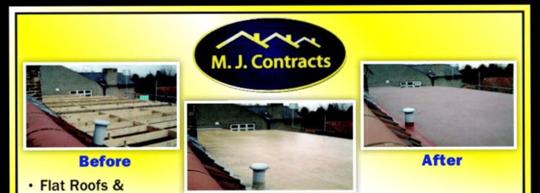 Main header - "M J CONTRACTS"