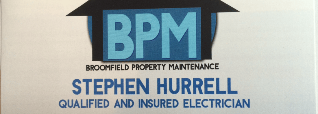 Main header - "Broomfield Property Maintenance"
