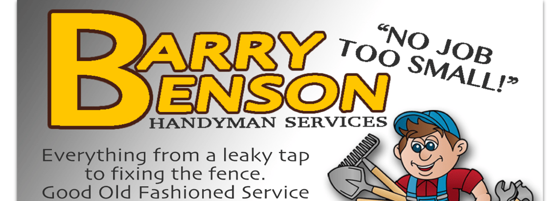Main header - "Barry Benson Handyman Services"