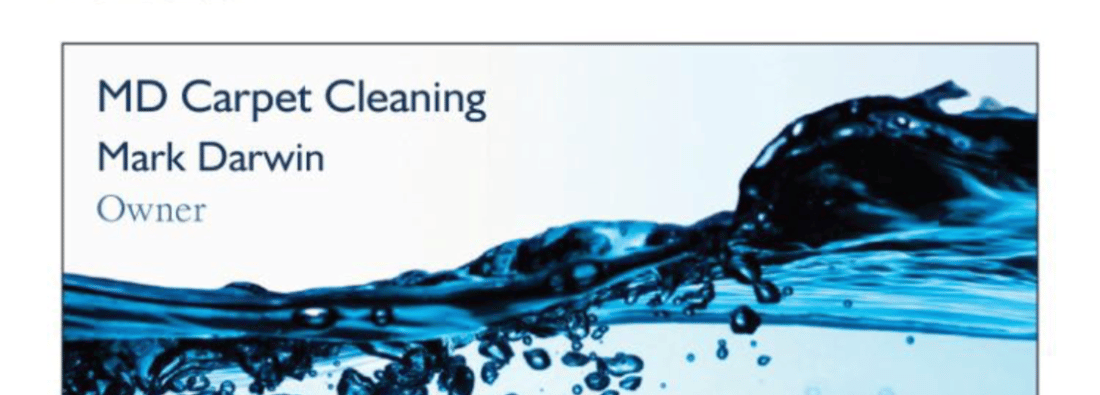 Main header - "MD Carpet Cleaning"
