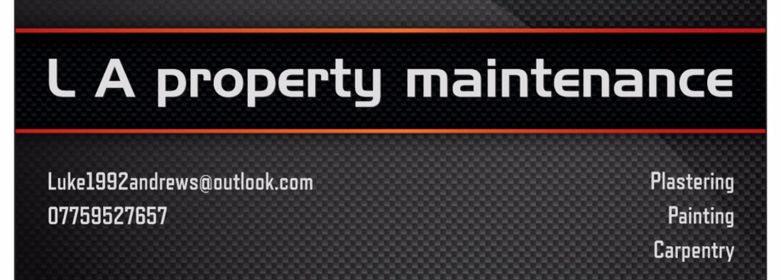 Main header - "LA Property Maintanance"