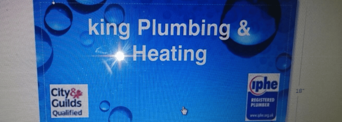 Main header - "King Plumbing & Heating"