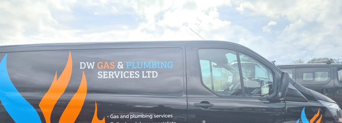 Main header - "D&W Gas Services & Plumbing LTD"