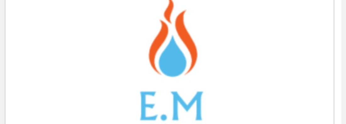 Main header - "E.M Plumbing & Heating"