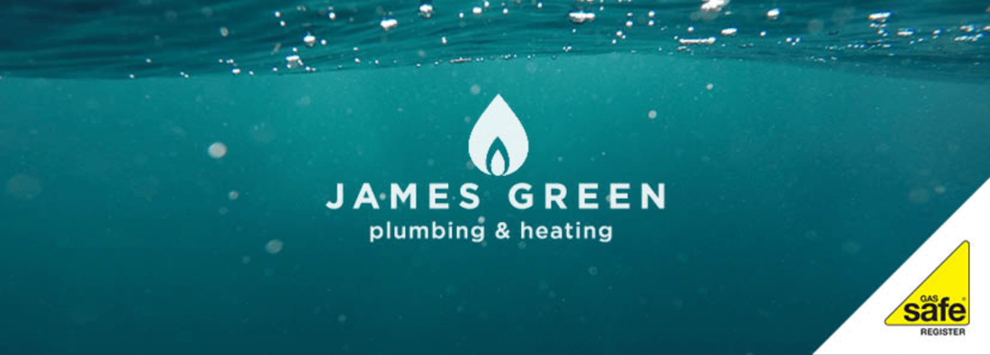 Main header - "James Green plumbing and heating"