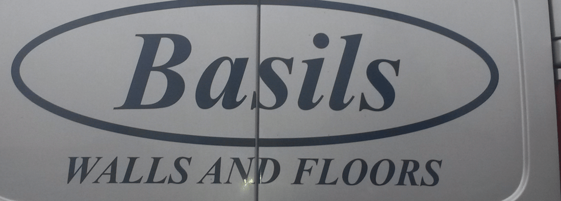 Main header - "basils walls and floors"