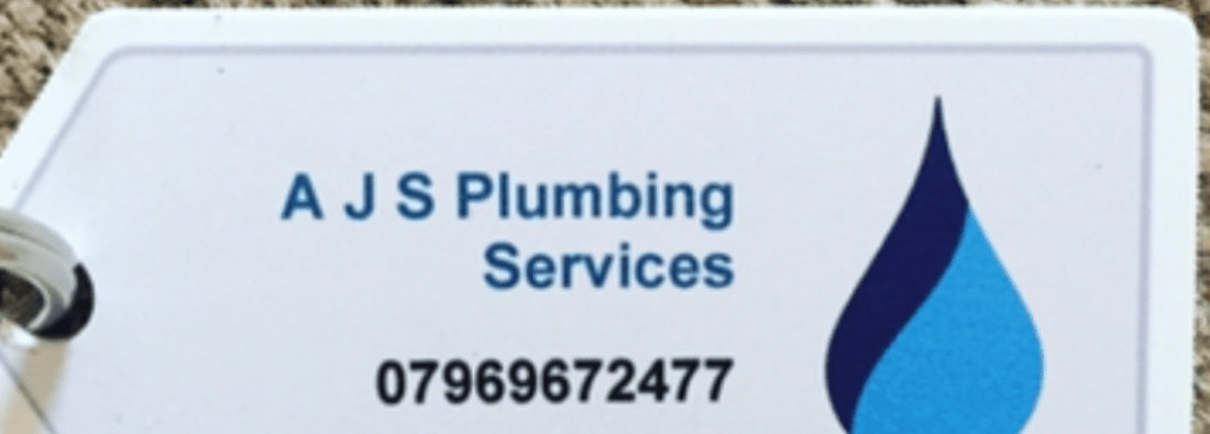 Main header - "AJS Plumbing services"