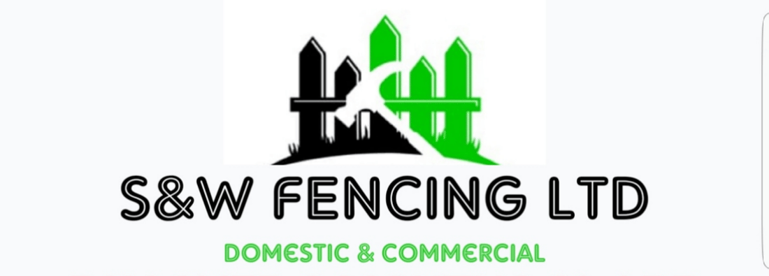 Main header - "S&W FENCING LTD"