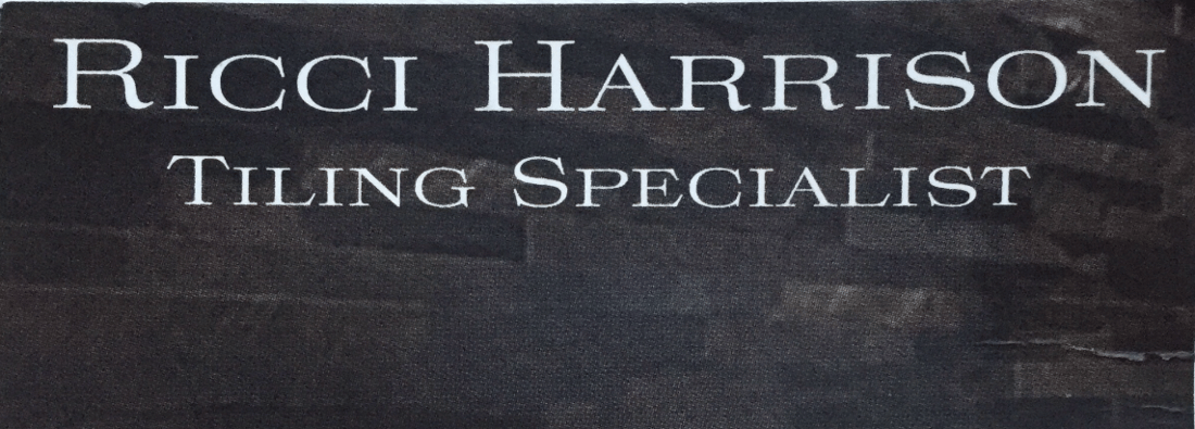 Main header - "Ricci Harrison tiling specialist"
