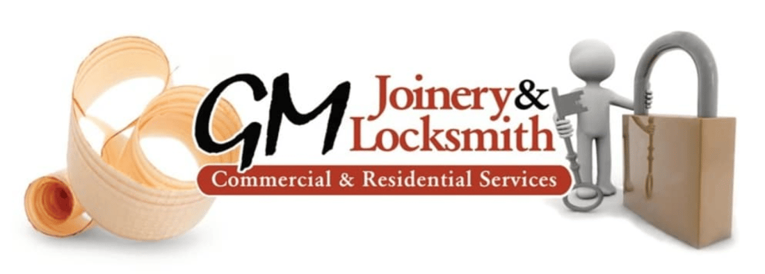 Main header - "GM Joinery & Locksmith"