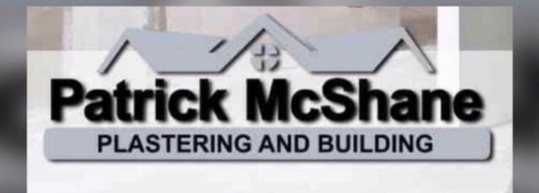 Main header - "Patrick Mcshane Plastering and Building"