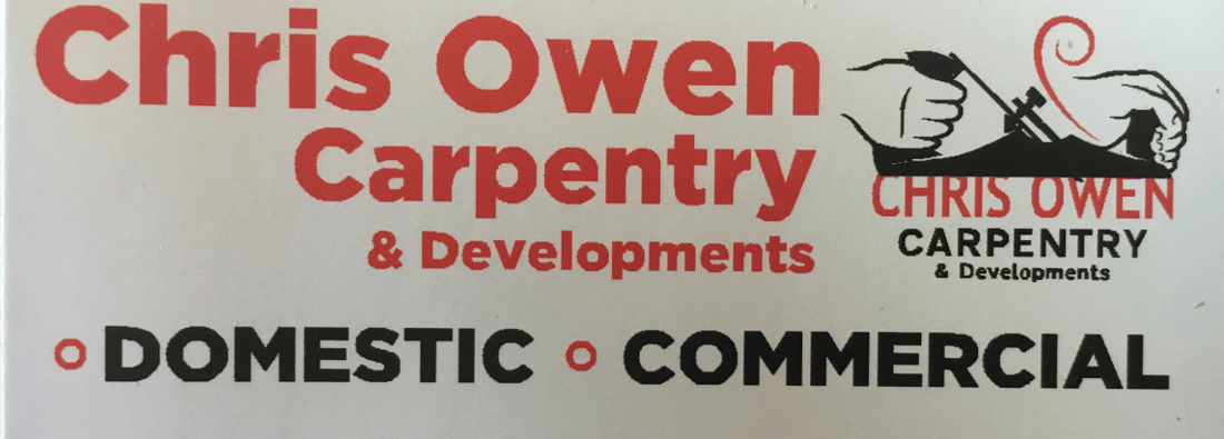 Main header - "Chris Owen Carpentry And Developments"