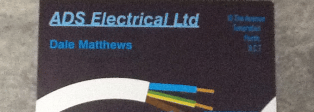 Main header - "ADS Electrical LTD."