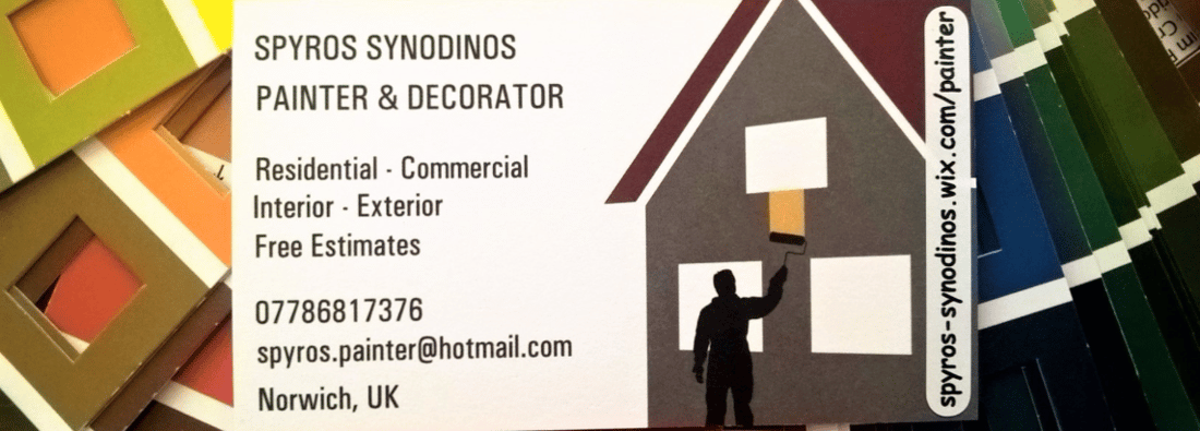 Main header - "Spyros Painting & Decorating Services"
