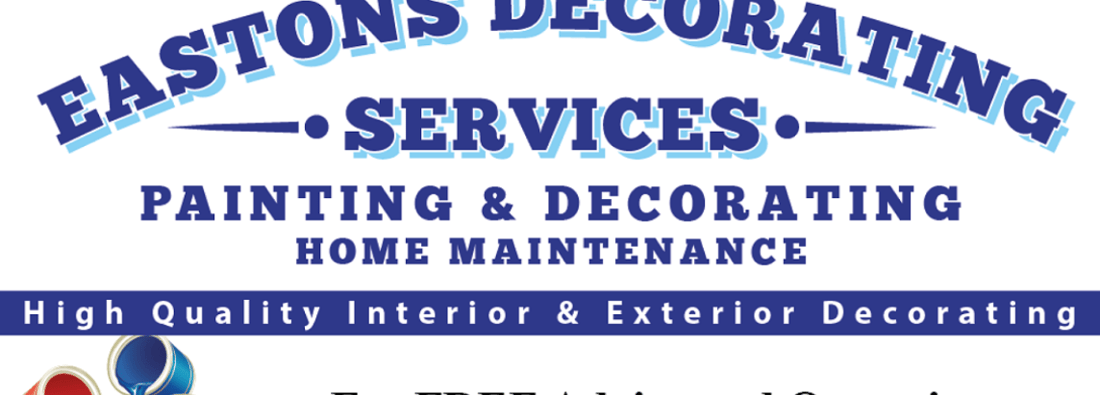 Main header - "Eastons decorating services"