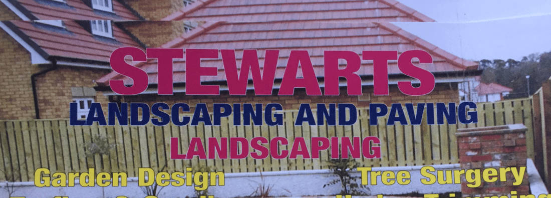 Main header - "Stewarts Landscaping"
