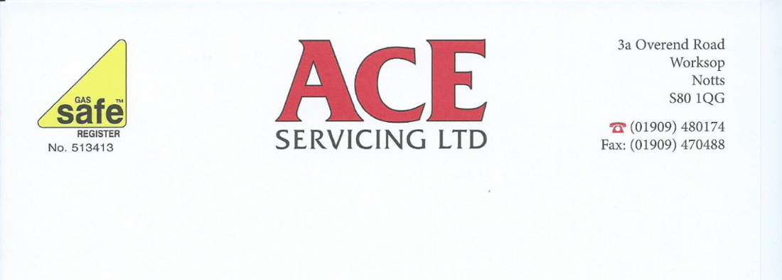 Main header - "Ace Servicing Ltd"