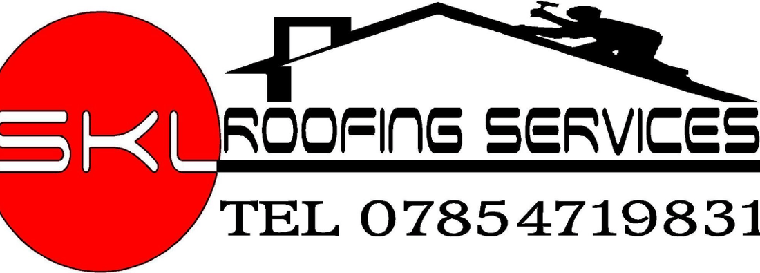 Main header - "SKL Roofing Services"