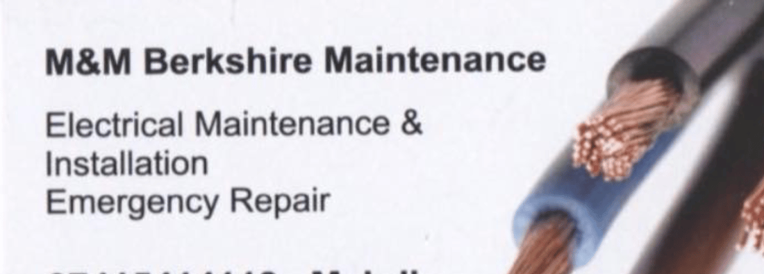 Main header - "M and M Berkshire Maintenance"